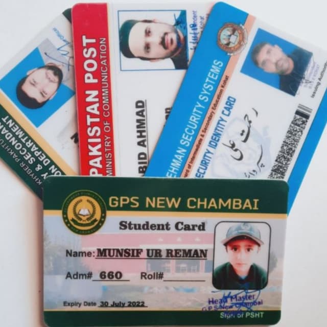 PVC Service Card